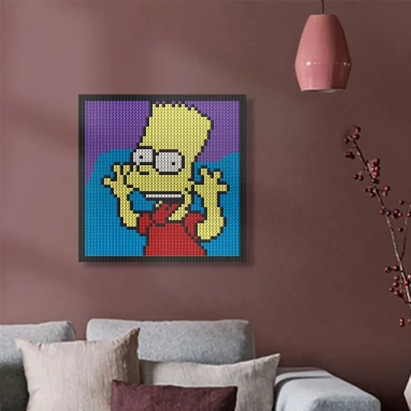 Pixel Art - The Simpsons Bart - My Freepixel