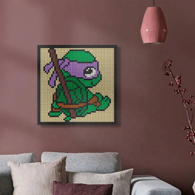 Pixel Art - Ninja Turtles Donatello - My Freepixel