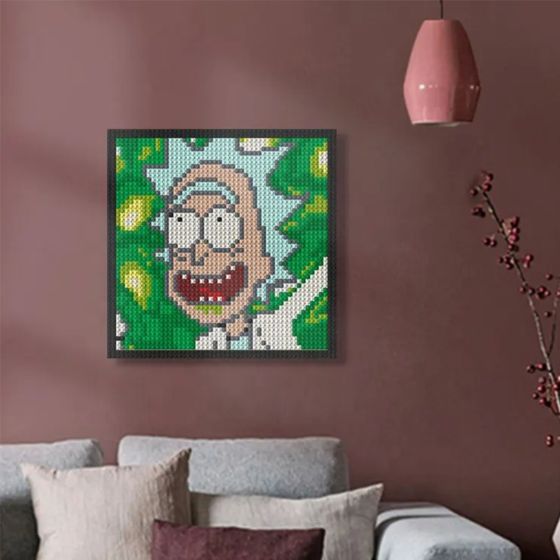 Pixel Art - Rick and Morty (Rick) - My Freepixel