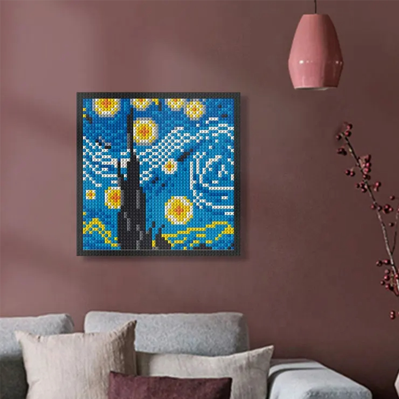 Pixel Art - The Starry Night - My Freepixel