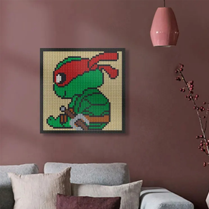 Pixel Art - Ninja Turtles Michel Raphael - My Freepixel