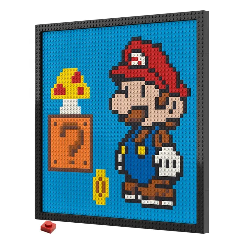 Pixel Art - The Super Mario with Mushrooms - My Freepixel