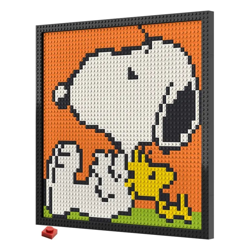 Pixel Art - Snoopy Dog - My Freepixel