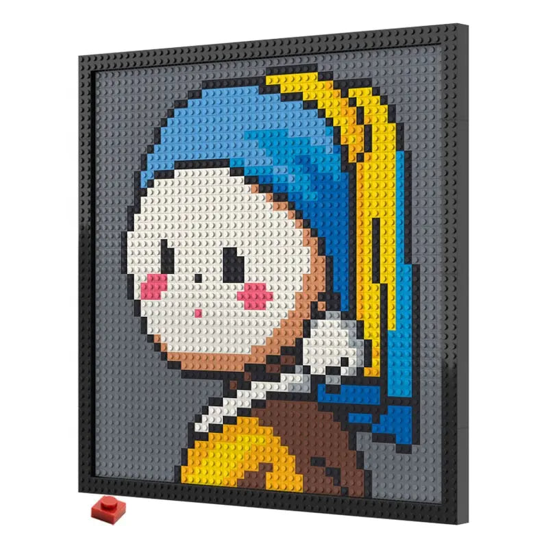 Pixel Art - Chibi The Girl With A Pearl Earring - My Freepixel