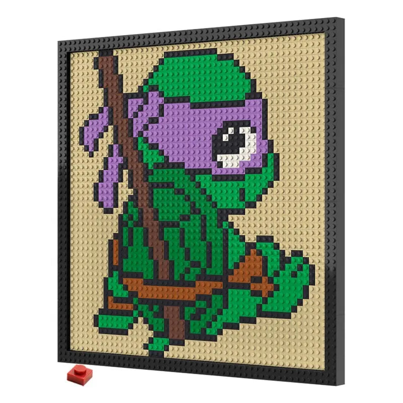 Pixel Art - Ninja Turtles Donatello - My Freepixel