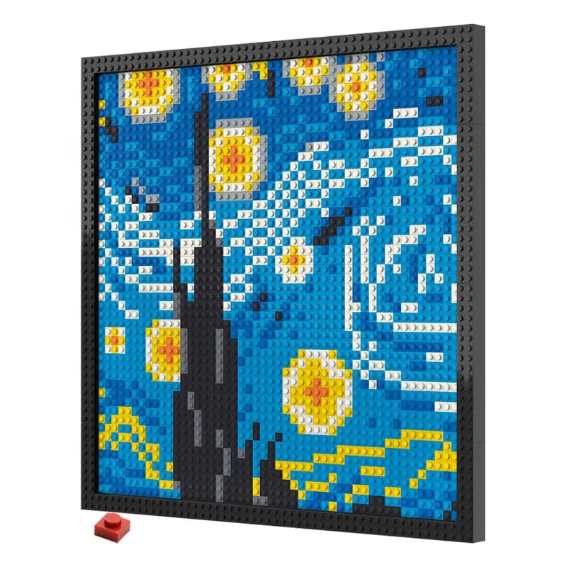 Pixel Art - The Starry Night - My Freepixel