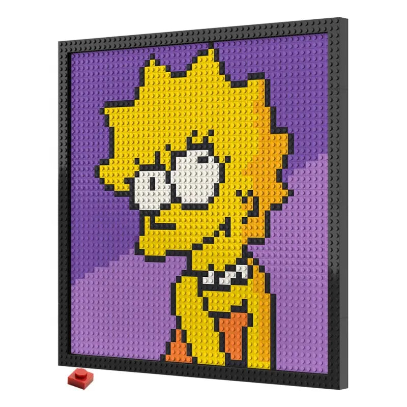 Pixel Art - The Simpsons Lisa - My Freepixel