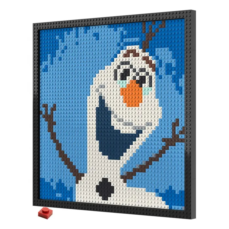 Pixel Art - Disney Olaf & Snowgies - My Freepixel