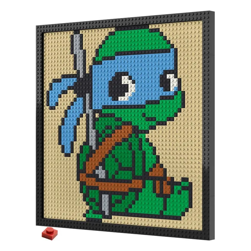 Pixel Art - Ninja Turtles Leonardo - My Freepixel