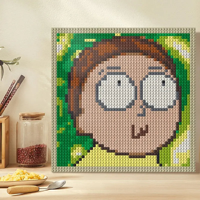 Pixel Art - Rick and Morty (Morty) - My Freepixel