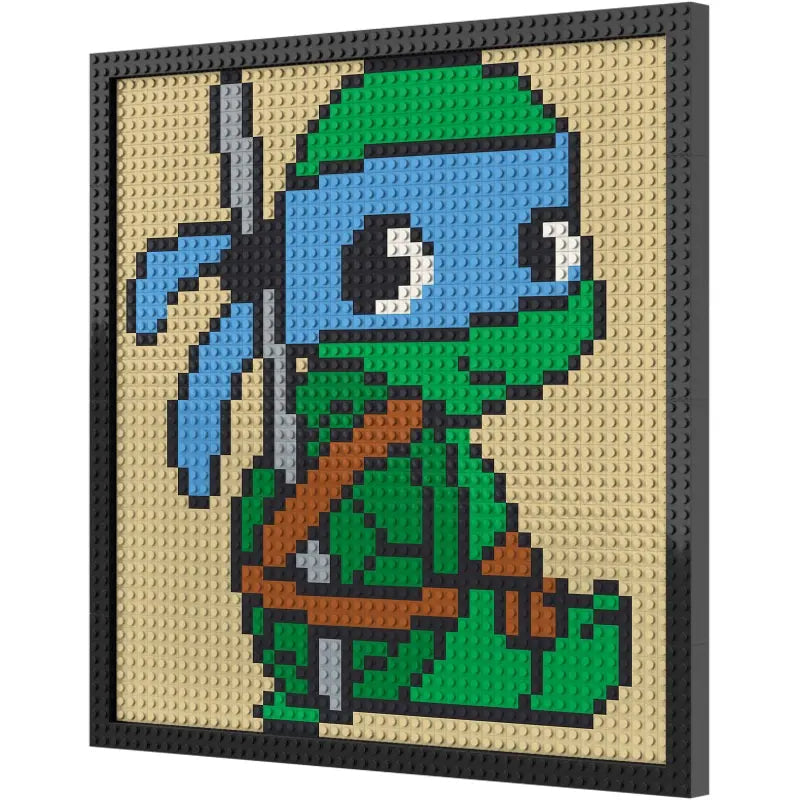 Pixel Art - Ninja Turtles Leonardo - My Freepixel