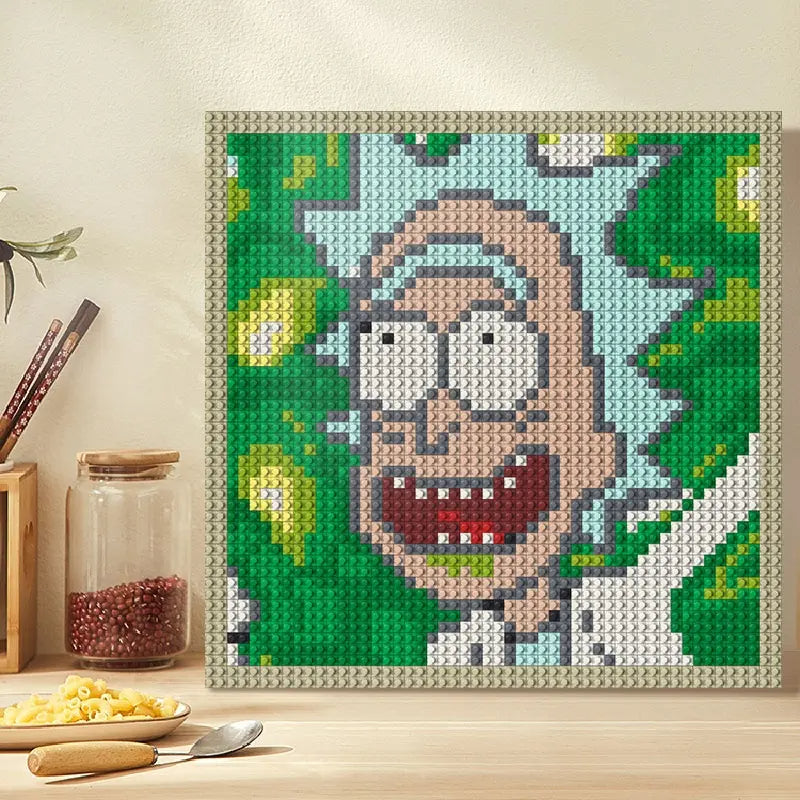 Pixel Art - Rick and Morty (Rick) - My Freepixel