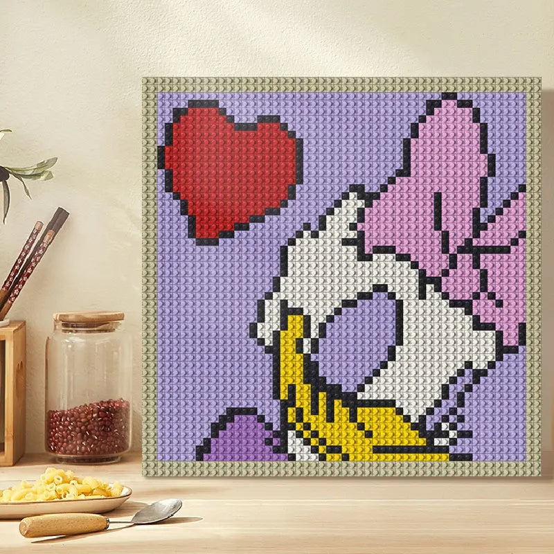 Pixel Art - Disney Daisy Duck - My Freepixel