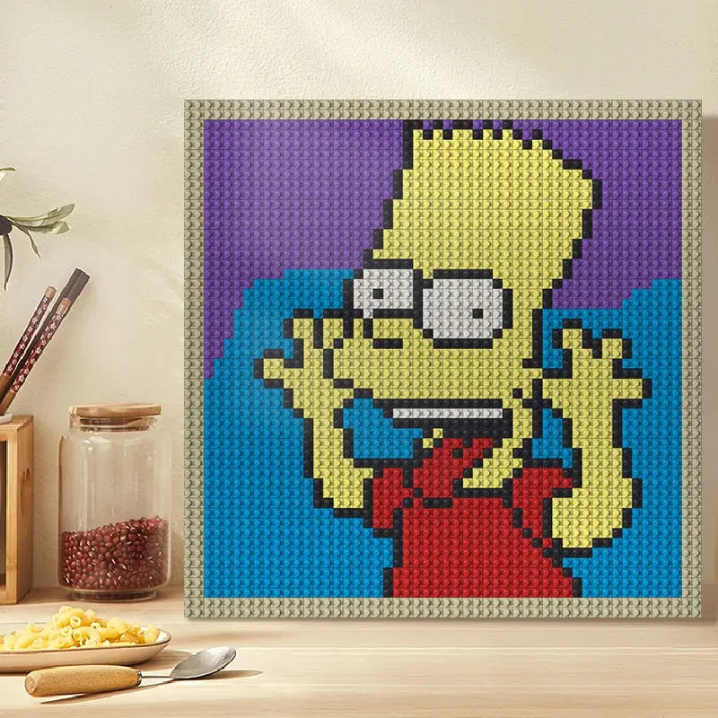 Pixel Art - The Simpsons Bart - My Freepixel