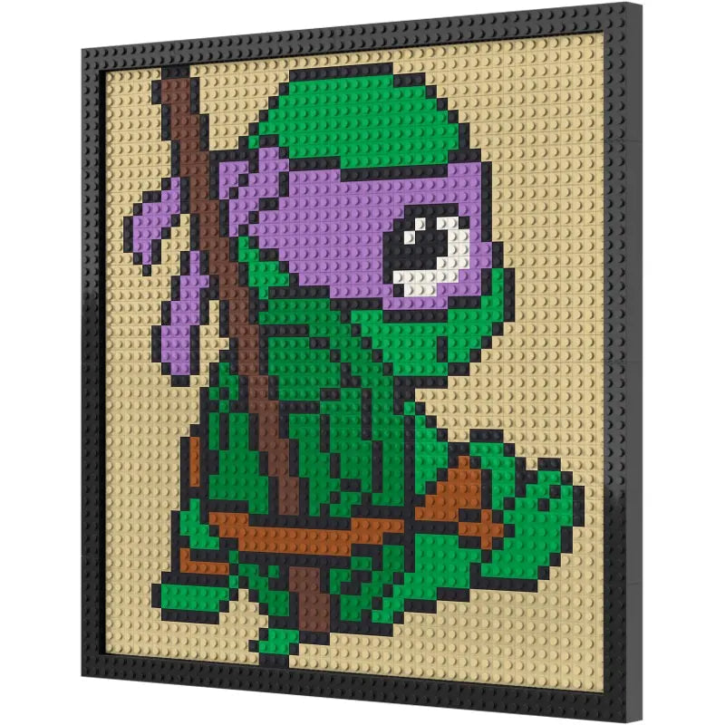 Pixel Art - Ninja Turtles Donatello - My Freepixel