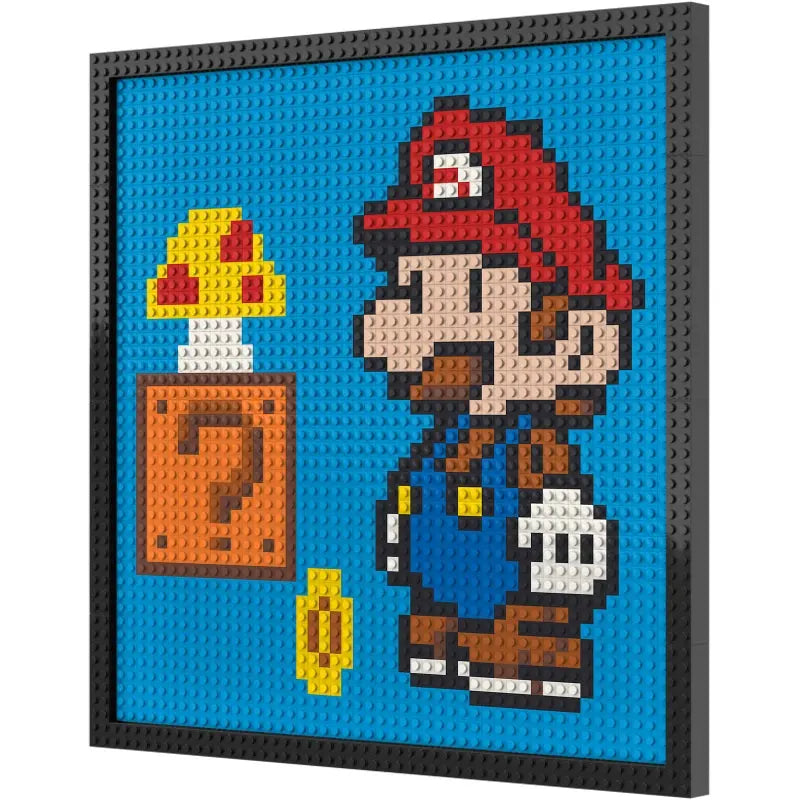 Pixel Art - The Super Mario with Mushrooms - My Freepixel