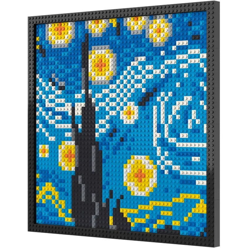 Pixel Art - The Starry Night - My Freepixel