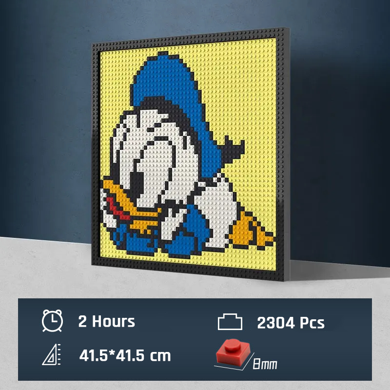 Pixel Art - The Chibi Donald Duck - My Freepixel