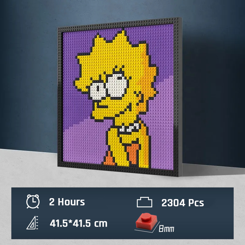 Pixel Art - The Simpsons Lisa - My Freepixel