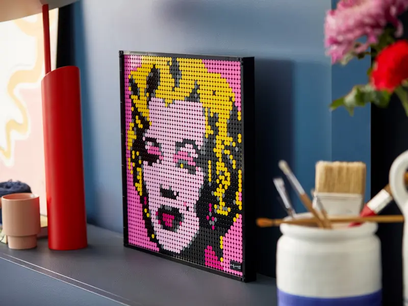 Pixel Art - Andy Warhol's Marilyn Monroe - My Freepixel