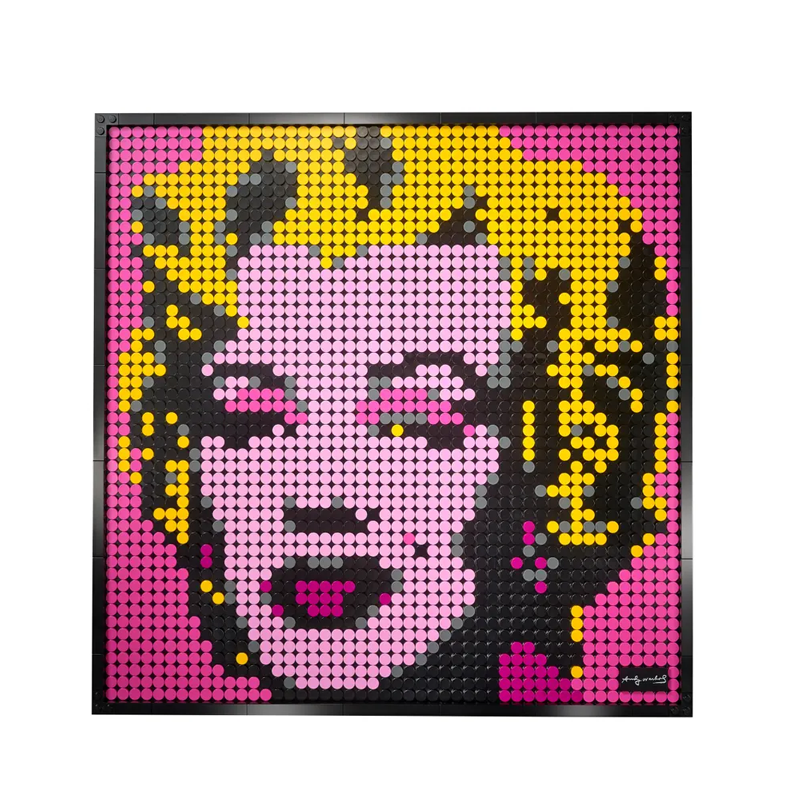 Pixel Art - Andy Warhol's Marilyn Monroe - My Freepixel